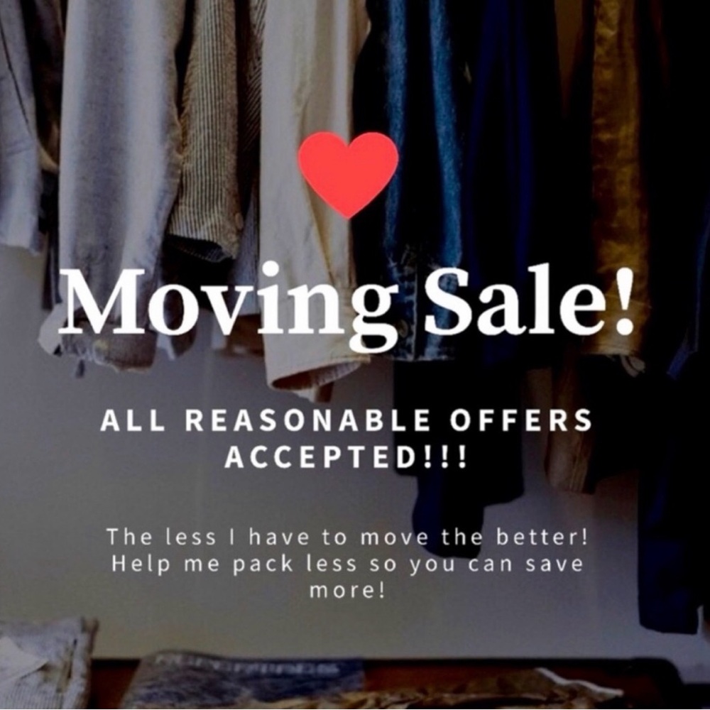 I’m moving this Friday 2/19! All Reasonable Offers Accepted!